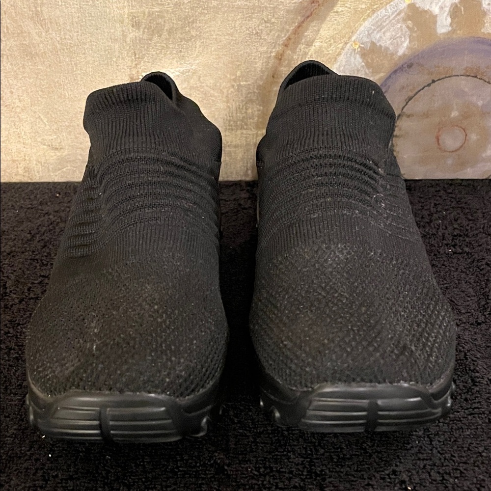 Women’s Black Slip-On Sneakers